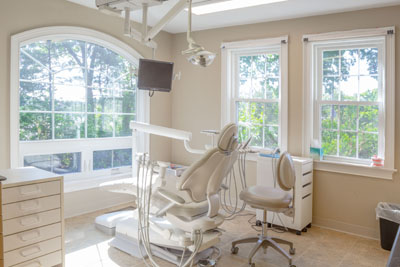 dental operatory at Cochituate Smile Center